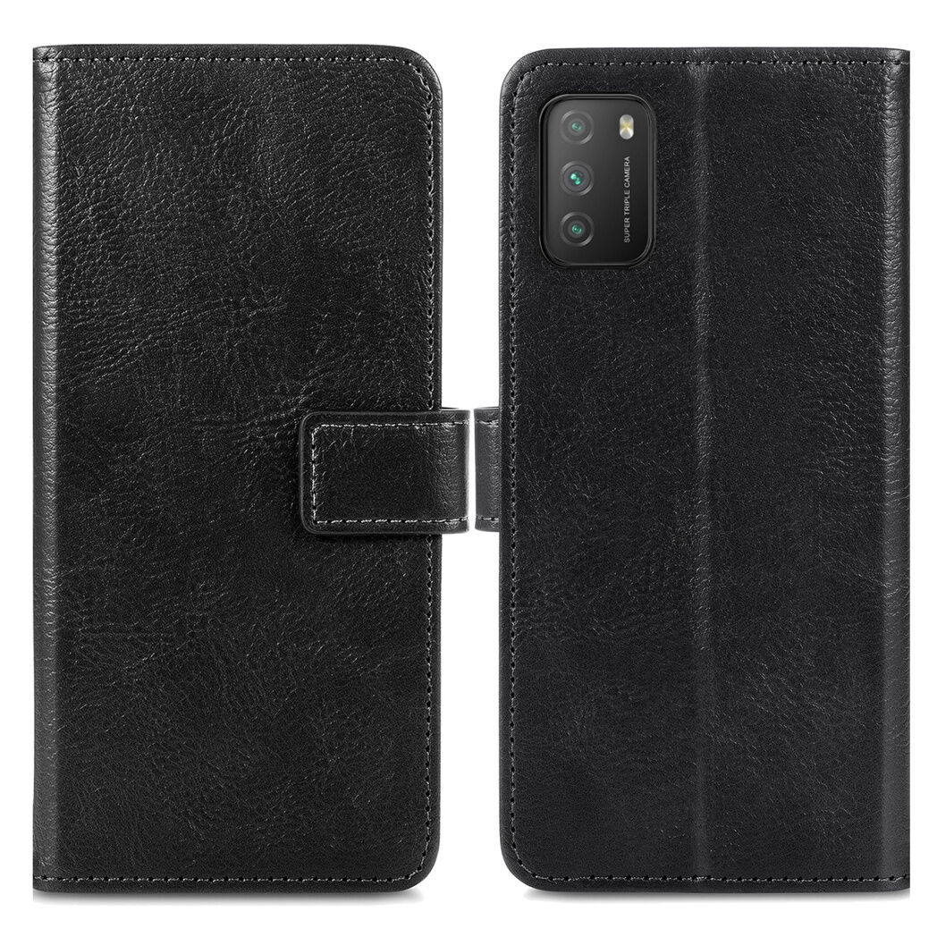 iMoshion Étui de téléphone portefeuille Luxe pour le Xiaomi Poco M3 - Noir
