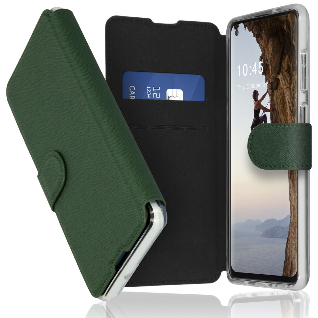 Accezz Étui de téléphone portefeuille Xtreme Wallet Samsung Galaxy A21s - Vert foncé