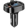 XO Transmiter FM BCC03 Bluetooth MP3 car charger 18W Μαύρο