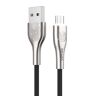 USB-Micro USB kábel Vipfan Fingerprint Touch Z04, 3A, 1.2m (fekete)
