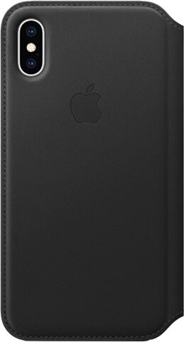 Refurbished: Apple iPhone XS Leather Folio - Black