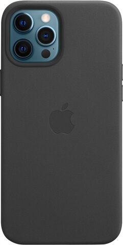 Refurbished: Apple iPhone 12 Pro Max Leather Case with MagSafe - Black