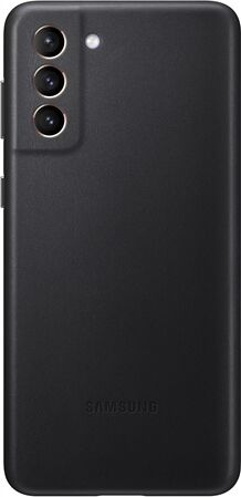 Refurbished: Samsung Galaxy S21+ 5G Leather Cover - Black