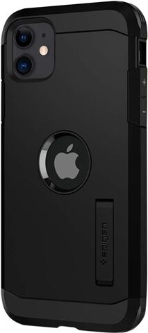 Refurbished: Spigen Tough Armour iPhone 11 Case Cover - Black