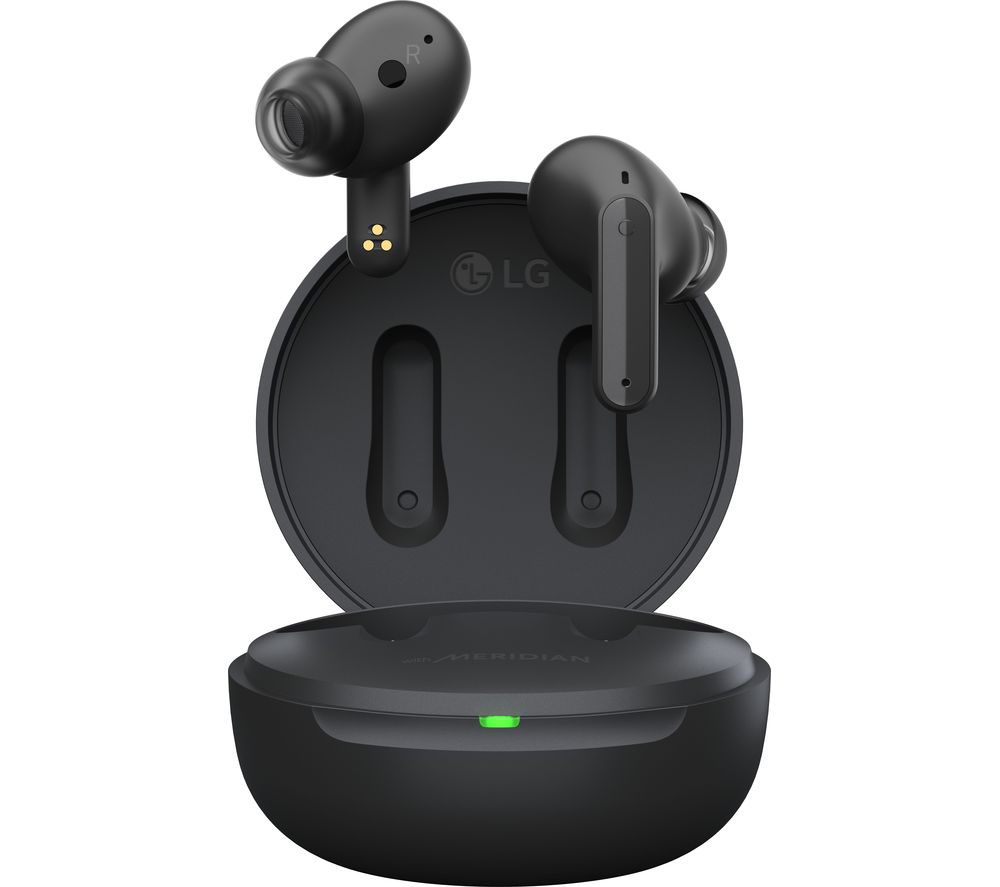 LG TONE Free UFP5 Wireless Bluetooth Noise-Cancelling Earbuds - Black, Black