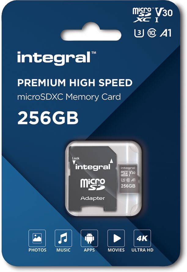 INTEGRAL V30 Class 10 microSD Memory Card - 256 GB