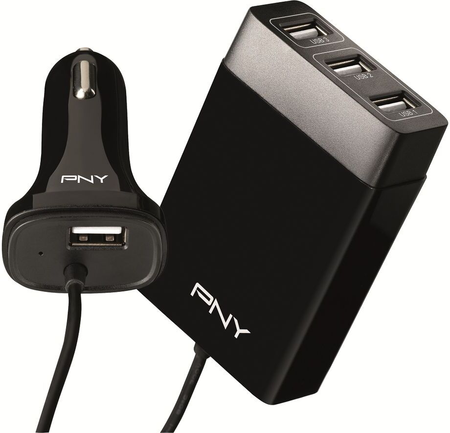 PNY The Family Universal USB Battery Car Charger - 1.8 m