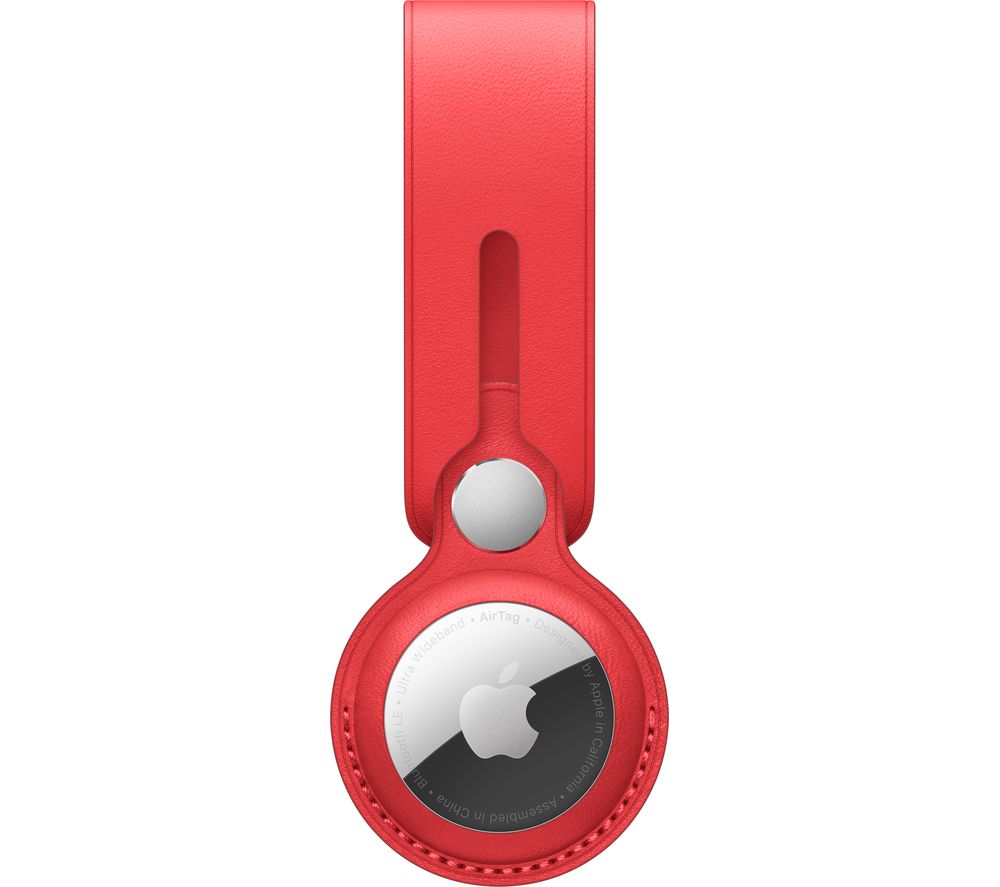 Apple AirTag Leather Loop - (PRODUCT)RED, Red