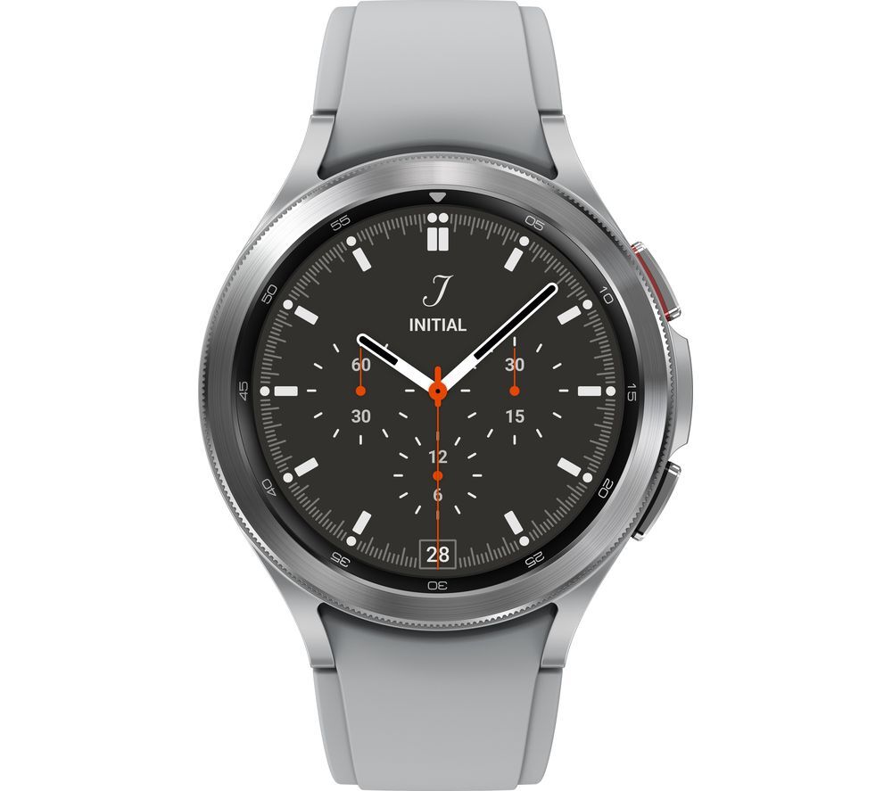 SAMSUNG Galaxy Watch4 Classic BT - Stainless Steel, Silver, 46 mm, Silver