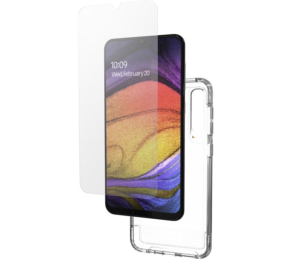 GEAR4 Wembley Galaxy A50 Case &amp; InvisibleShield Glass+ Screen Protector Bundle