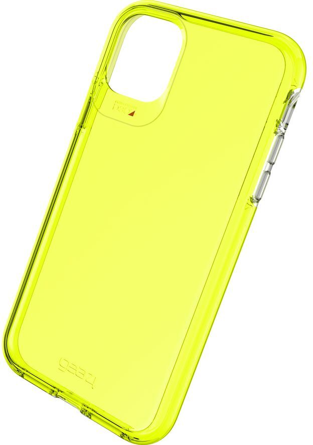 GEAR4 Crystal Palace Neon iPhone 11 Clear View Case - Yellow, Neon