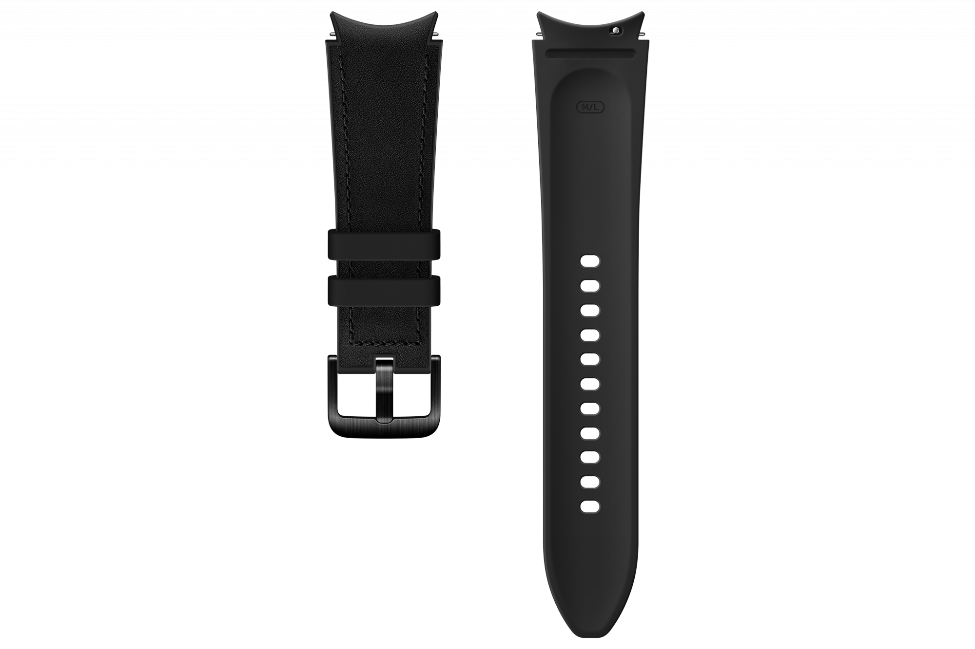 SAMSUNG Galaxy Watch4/Watch4 Classic Hybrid Leather Strap (M/L) Black