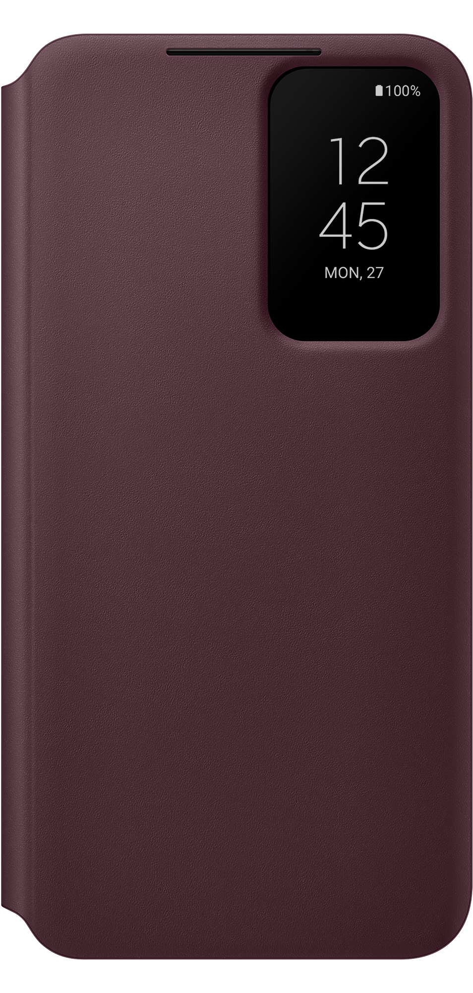 SAMSUNG Galaxy S22 Smart Clear View Cover Burgundy