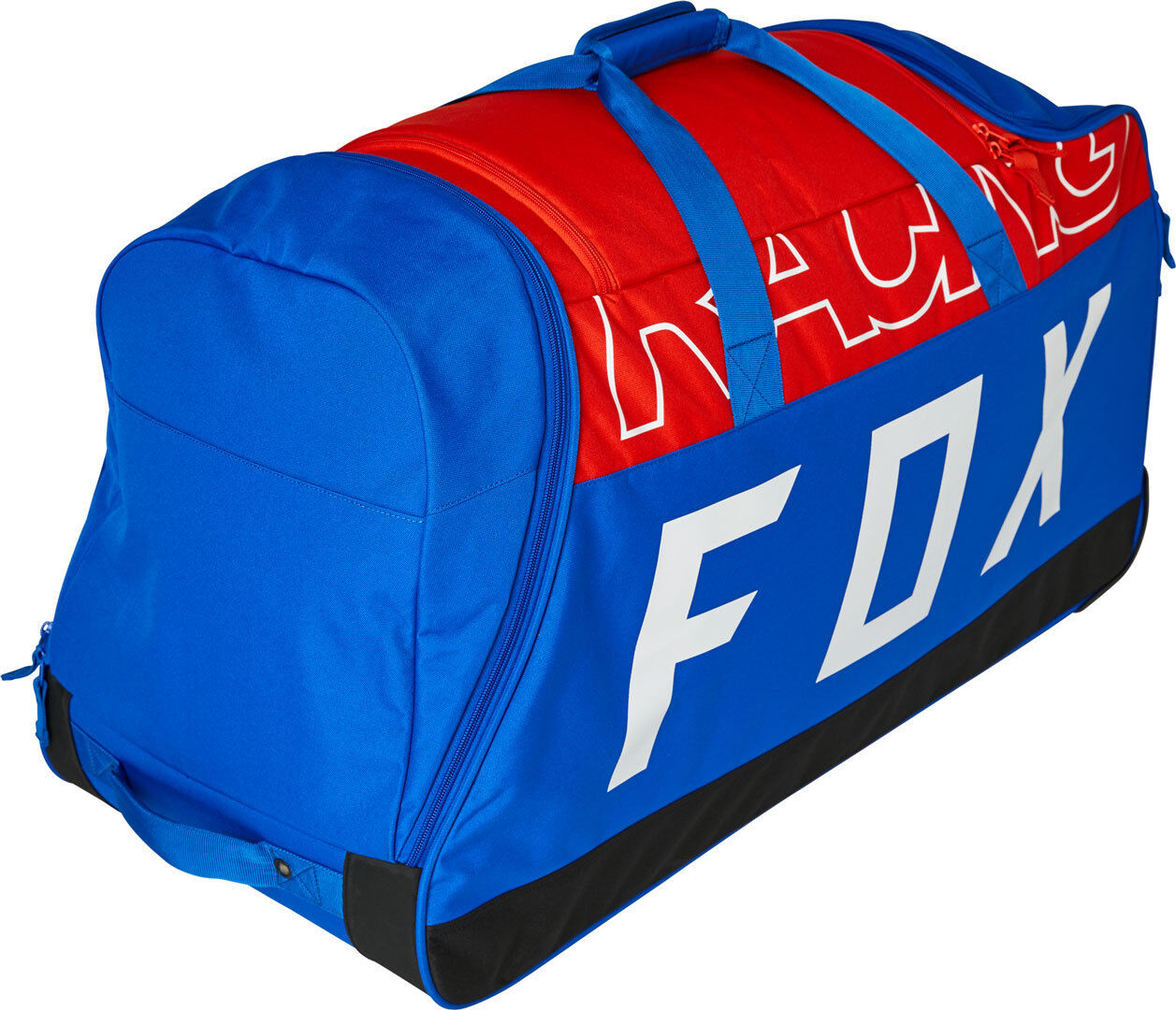 Fox 180 Skew Shuttle Roller Gear Bag  - White Red Blue