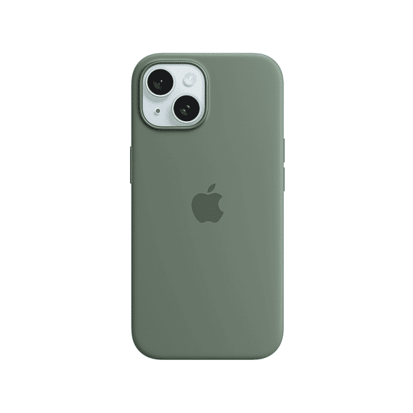 apple custodia magsafe in silicone per iphone 15 - cipresso