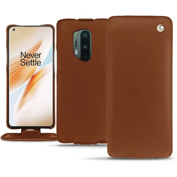 noreve custodia in pelle oneplus 8 pro perpétuelle marron