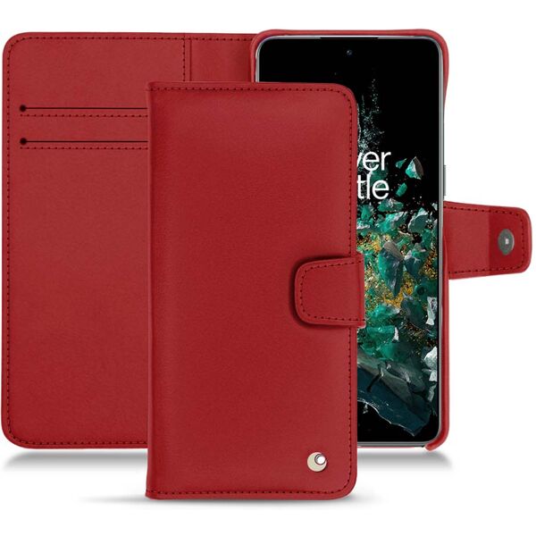 noreve custodia in pelle oneplus 10t perpétuelle rouge