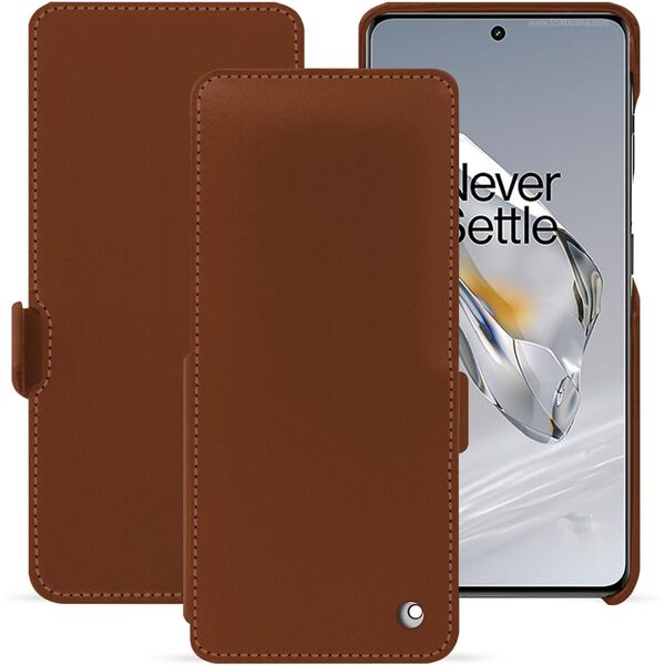 noreve custodia in pelle oneplus 12 perpétuelle marron