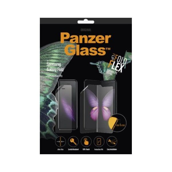 protezione display samsung   panzerglass™   samsung galaxy z fold2 5g   clear glass