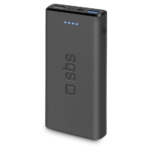 sbs ttbb10000fastk  power bank 10.000 mah extra slim con porta usb 2.1a intelligent charge (ic)