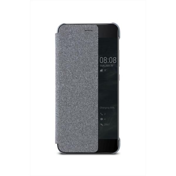 huawei p10 view flip cover grigio chiaro