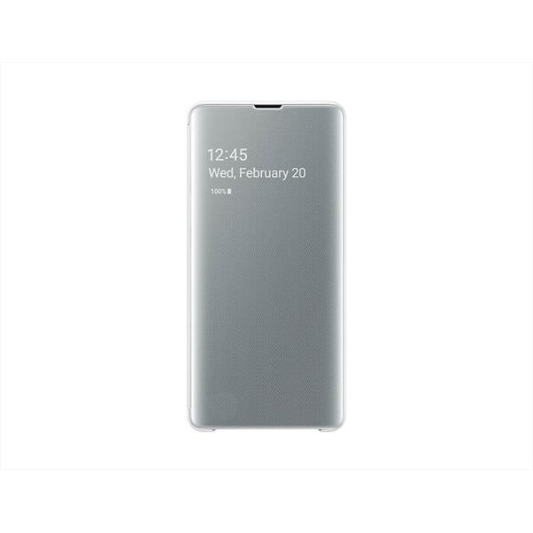 samsung clear view cover galaxy s10+-bianco