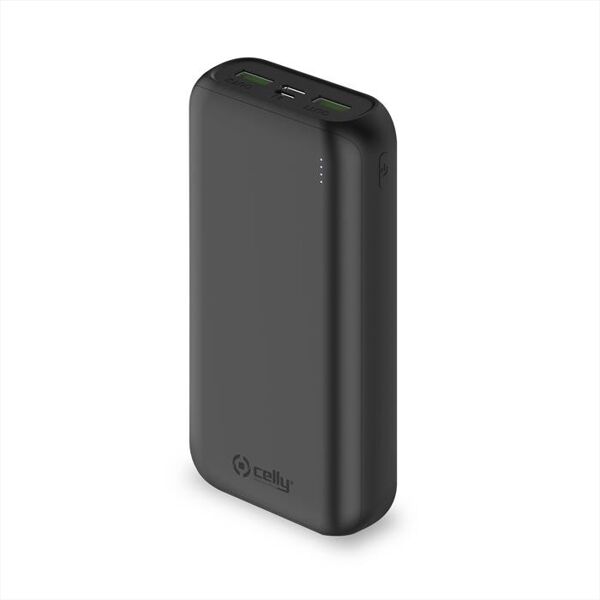 celly pbe20000bk powerbank energy 20000mah-nero/plastica