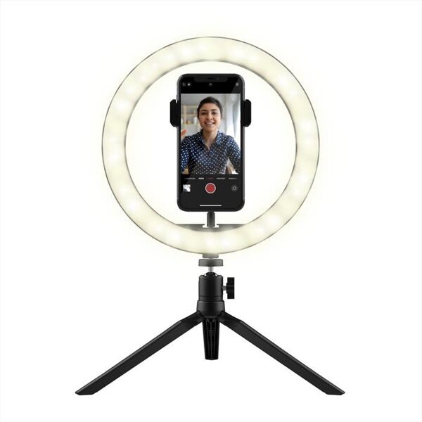 trust maku ring light vlogging kit-black