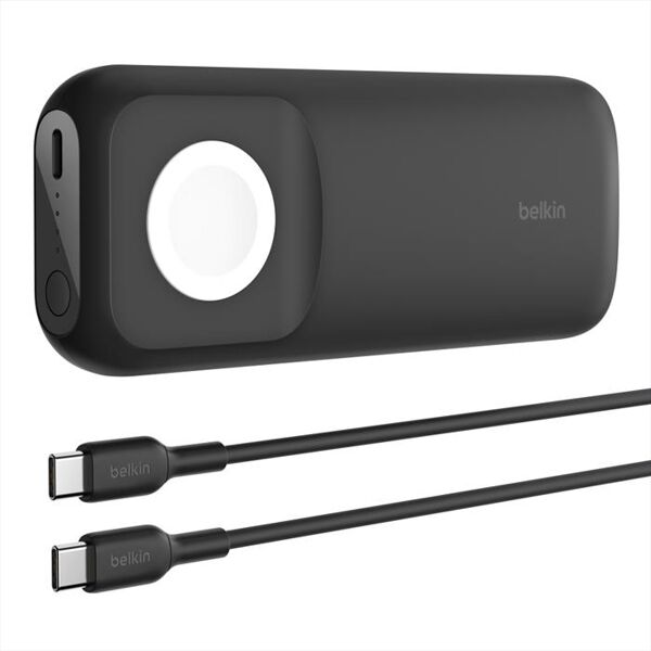 belkin powerbank 10k con apple watch fast charger-nero