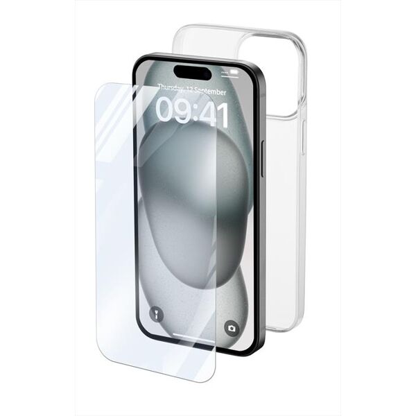 cellular line custodia back protkitiph15t per iphone 15-trasparente