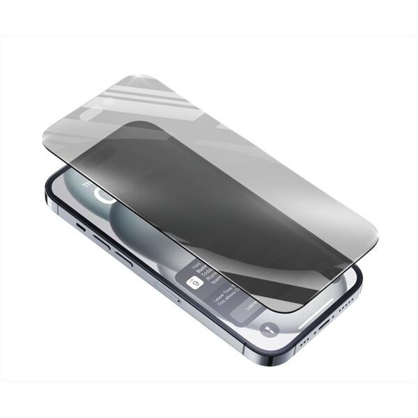 cellular line vetro temperato privacy topsecretiph15 iphone 15-trasparente