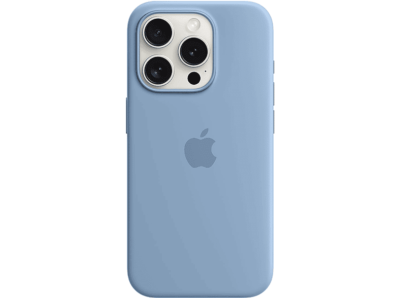 Apple Custodia MagSafe in silicone per iPhone 15 Pro - Blu inverno