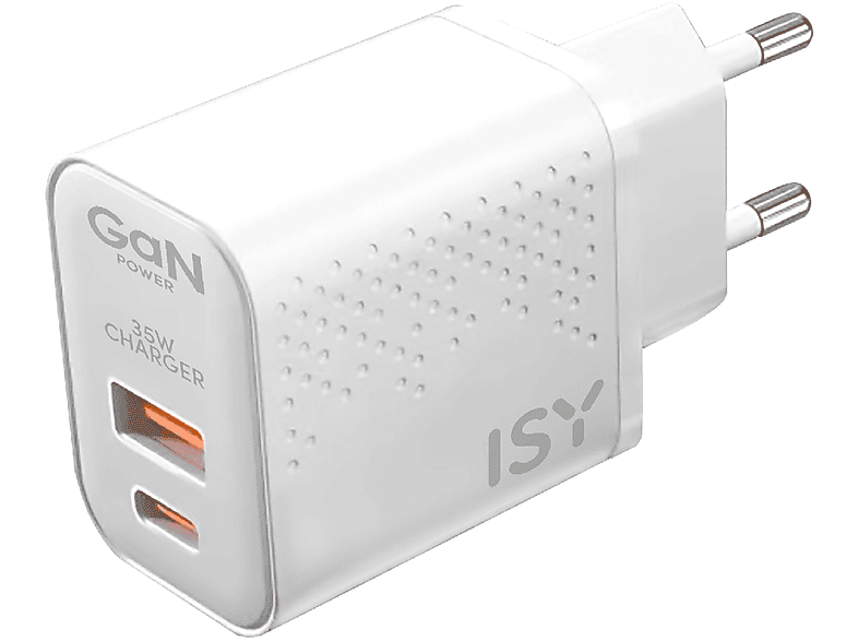 ISY CARICABATTERIE  Caricabatterie USB+typeC