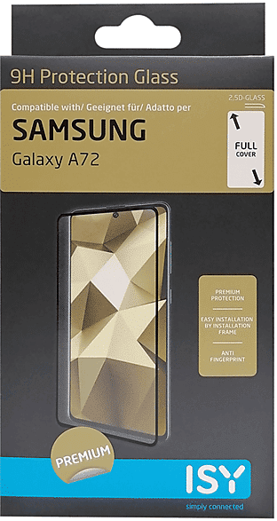 ISY VETRO TEMPERATO  PROTGLASS GALAXY A72 BK