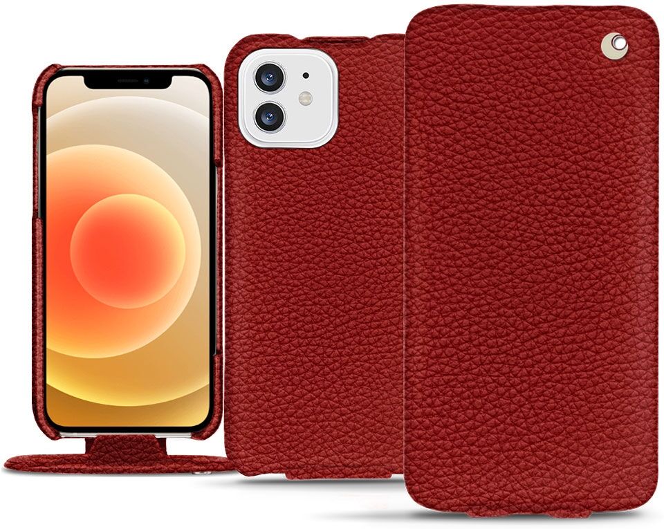 Noreve Custodia in pelle Apple iPhone 12 mini Ambition Tomate