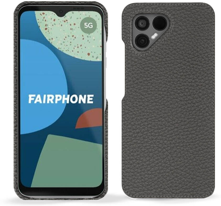 Noreve Custodia in pelle Fairphone 4 Ambition Anthracite