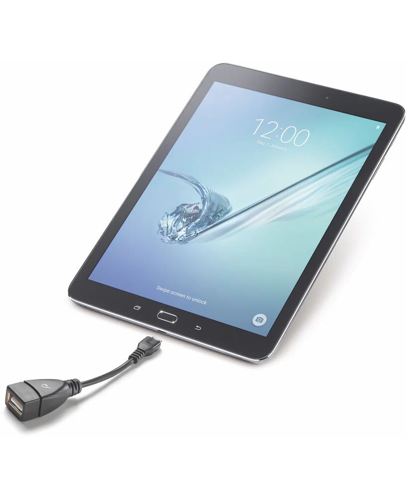 Cellular Line USB On The Go For Tablets - Micro USB Adattatore da porta Micro USB a porta USB per tablet Nero