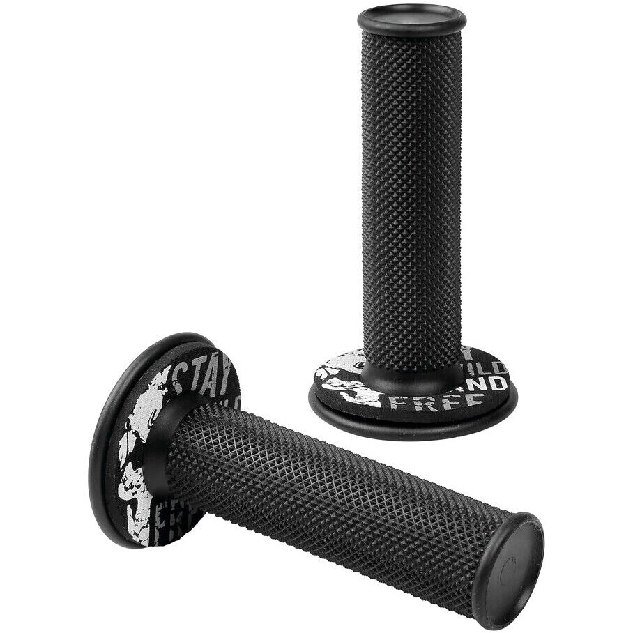 Manopole Universali Moto Lampa Donut Off-Road Grips Nero-Gri taglia un