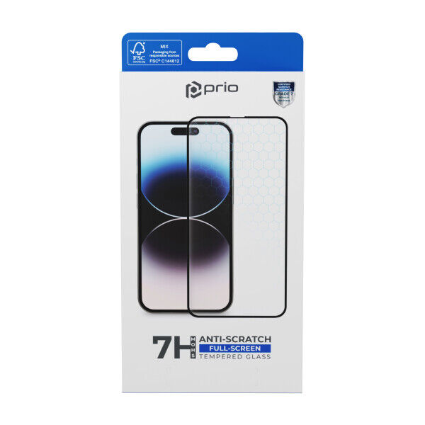 Prio 3D Anti-Scratch Tempered Glass iPhone 15 Pro