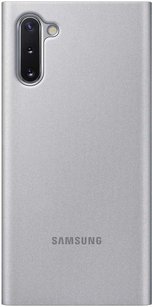 Samsung Galaxy Note 10 Clear View Case Cover Grigio Grigio One Size