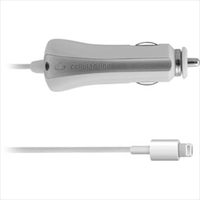 Cellular Line Car Charger Made For Iphone 5-bianco