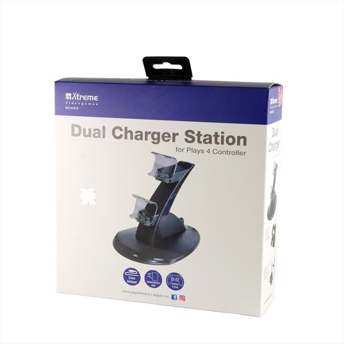 Xtreme 90463 Ps4 Dual Charger Station-nero