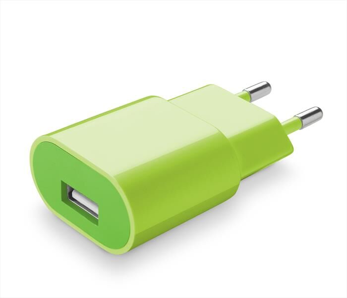 Cellular Line Charger Caricabatterie Da Rete-verde