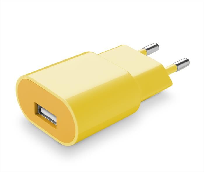 Cellular Line Charger Caricabatterie Da Rete-giallo