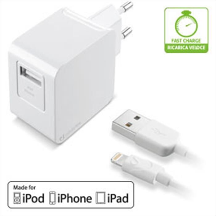 Cellular Line Usb Charger Kit Ultra Apple-bianco