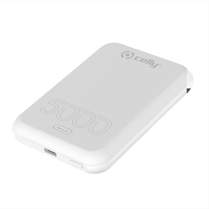 CELLY Batteria Portatile Gr Pbk 5000 Evo-bianco