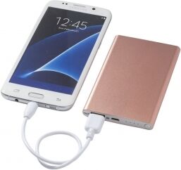 Gedshop 1000 Powerbank in alluminio 4.000mAh Pep neutro o personalizzato