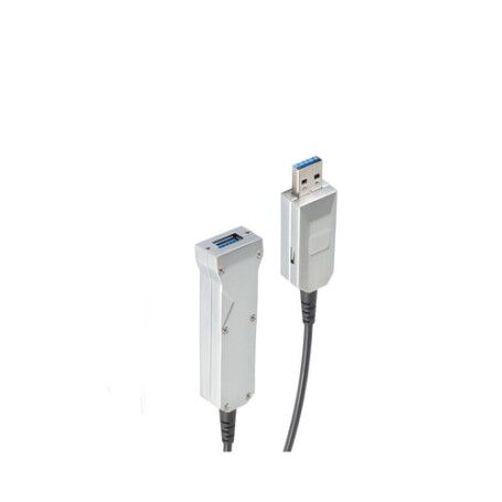 shiverpeaks BS30-35085 cavo USB 15 m USB 3.2 Gen 1 (3.1 Gen 1) USB A USB A/Micro-USB B Nero, Argento (BS30-35085)