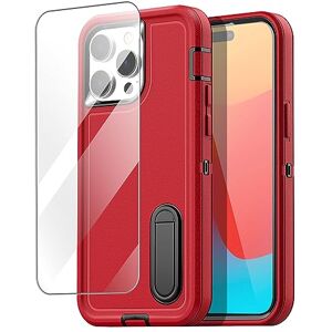 AICase Funda compatible con iPhone 15 Pro, protección resistente contra  caídas, cuerpo completo, resistente a prueba de golpes, militar,  resistente