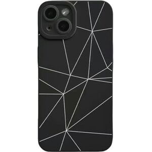 PLIOUASZ Étui de téléphone simple en gel de silice pour téléphone 15 14 13 12 11 Pro Max Plus coque arrière souple Phone 12 Pro-noir